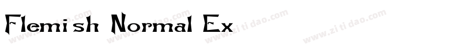 Flemish-Normal Ex字体转换